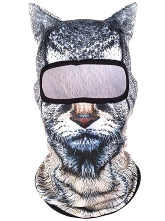 Accessories - 3D Cat Ski Balaclava Sheisty Face Mask with Ears Cute Animal Ski Mask Suitable f